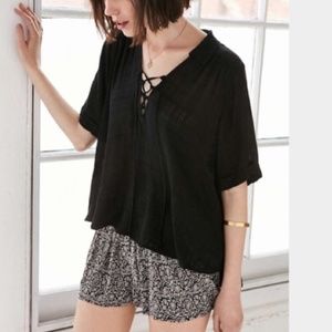 Urban Outfitters Ecote Lace-Up Top